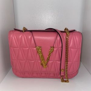 Versace Versus pink and gold shoulder bag